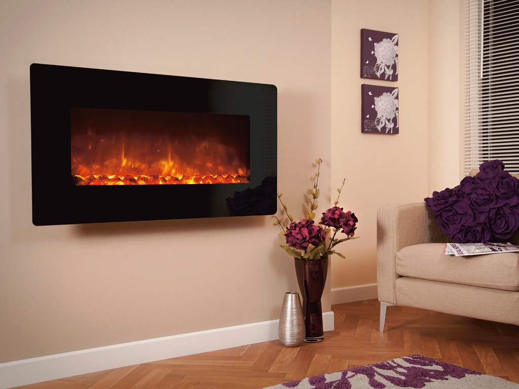 Celsi Electriflame XD Black Glass 1100 u0026 1300 | Quality Fireplaces