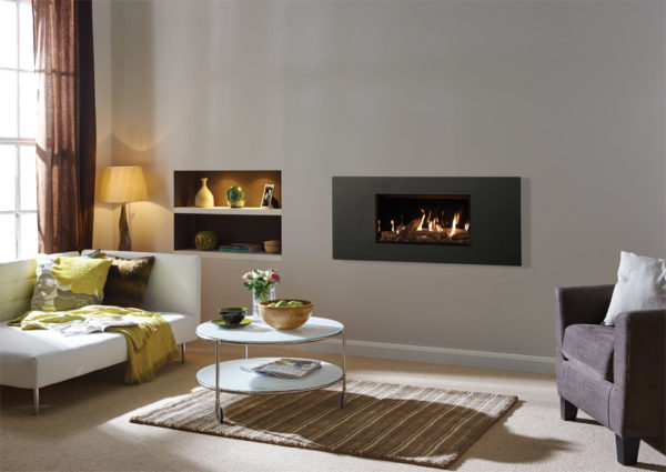 Lightbox-Studio-1-Steel-glass-fronted-in-Graphite-with-log-fuel-bed-and-black-glass-lining_no-hearth